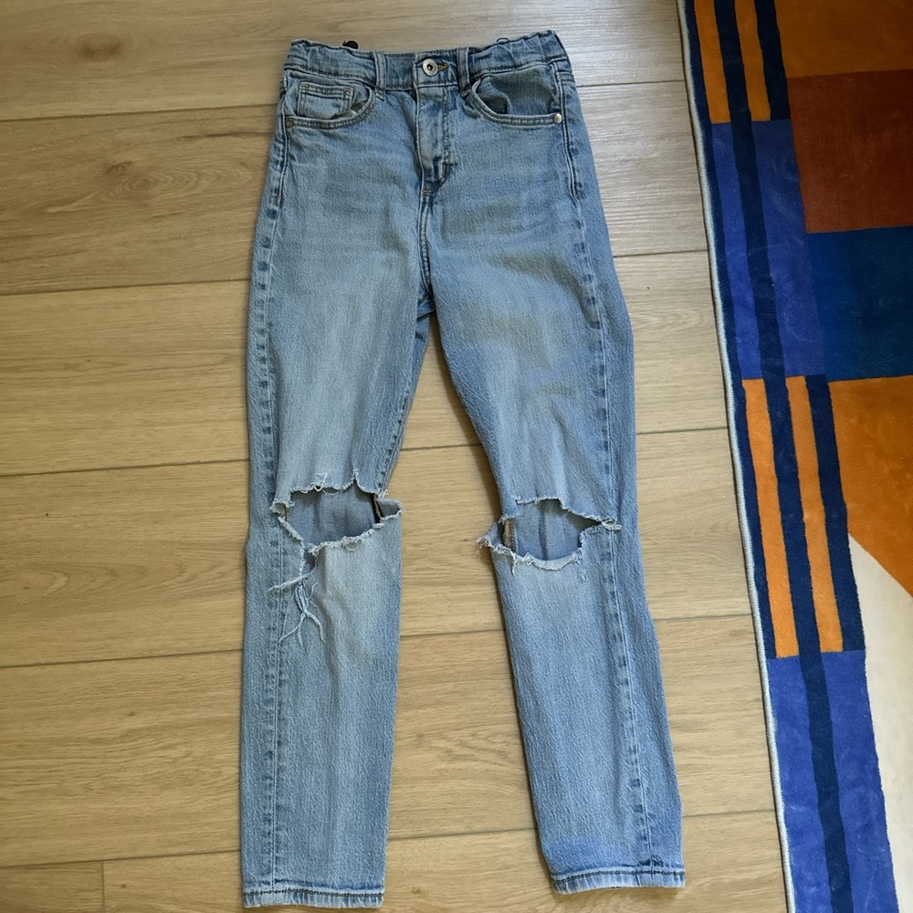 Classic Blue Distressed girl Jeans